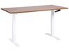 Manual Adjustable Standing Desk DESTINES 160 cm 72 cm Brown/ White