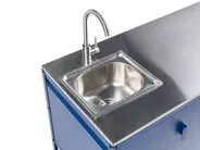 2 Piece Outdoor Kitchen Set with Sink MAENZA Blue Metal_1044878