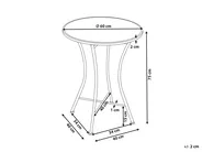 Bistro Table COLLIO 60 cm 60 cm Metal Black_1066053