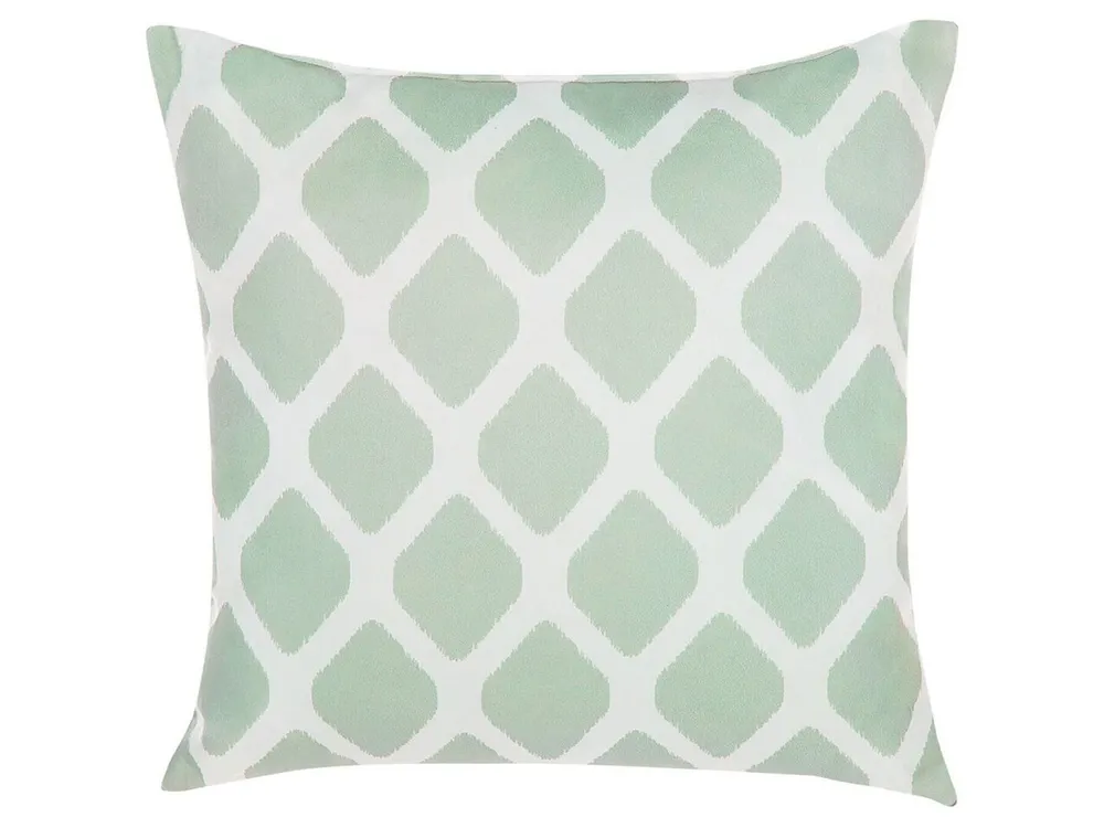 Throw Cushion KALAMOS Geometric Pattern 40 x 40 cm Mint Green