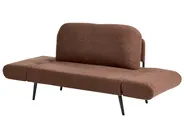 Sofa Bed 2 Seater DOROTEA Boucle Brown_1071366