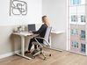 Electric Adjustable Corner Desk DESTINES 160 cm 109 cm White Right Hand