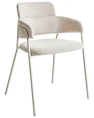 Ruokatuolisetti 2 kpl PAONIA Chenille Vaaleanbeige_1184057