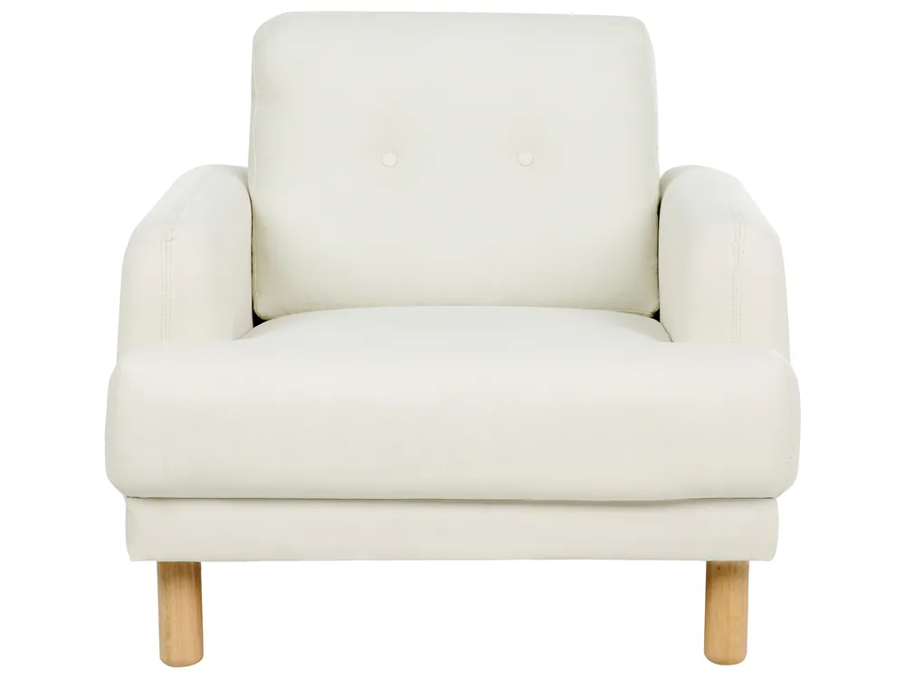 Living Room Set 4 Seater TUVE Fabric Off-White_911603