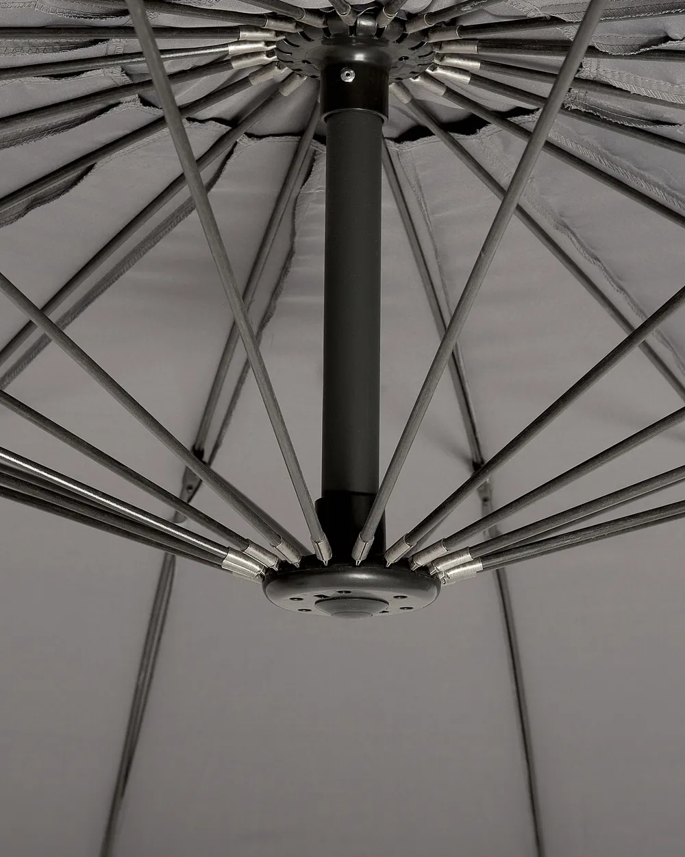 Cantilever Parasol 268 cm CALABRIA II Dark Grey_738544