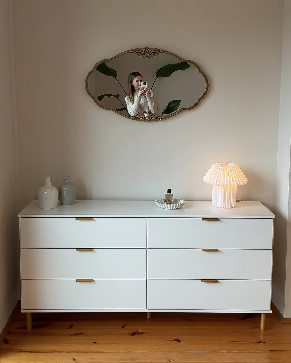 Wall Mirror EPANNES 49 cm 84 cm Gold_1048052