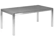 Garden Dining Set 6 Seater GROSSETO Granite Polished Grey/ Beige_428846