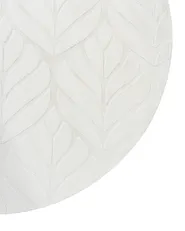 Fuskpälsmatta MITCHELL Off-White ø 160 cm_1092384