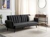 Sofa Bed 3 Seater VIMMERBY Fabric Black