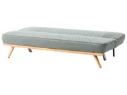 Sofa Bed 2 Seater KALFAFEL Fabric Green_1009371