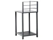 4 Piece Outdoor Kitchen Set with Sink VIGGIANO Graphite Grey Metal_1062048