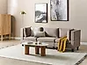 Modular Sofa 3 Seater UNSTAD Fabric Brown