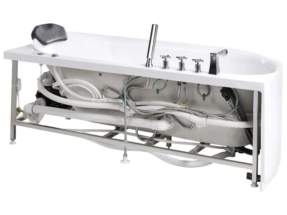 Massagebadkar SAYULA 1700 x 800 mm Vit Vänstervänd_1029511