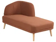 Left-Hand Chaise Longue TANLAY Fabric Golden Brown_948433