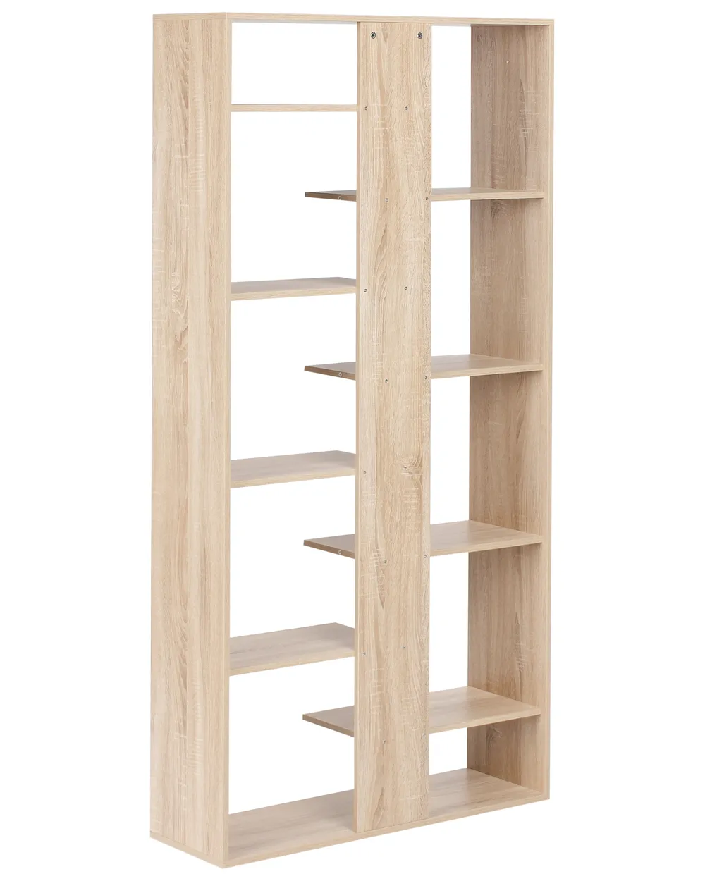 Bokhylla med 8 hyllor FONTAS 180 cm Ljusbrun_1003807