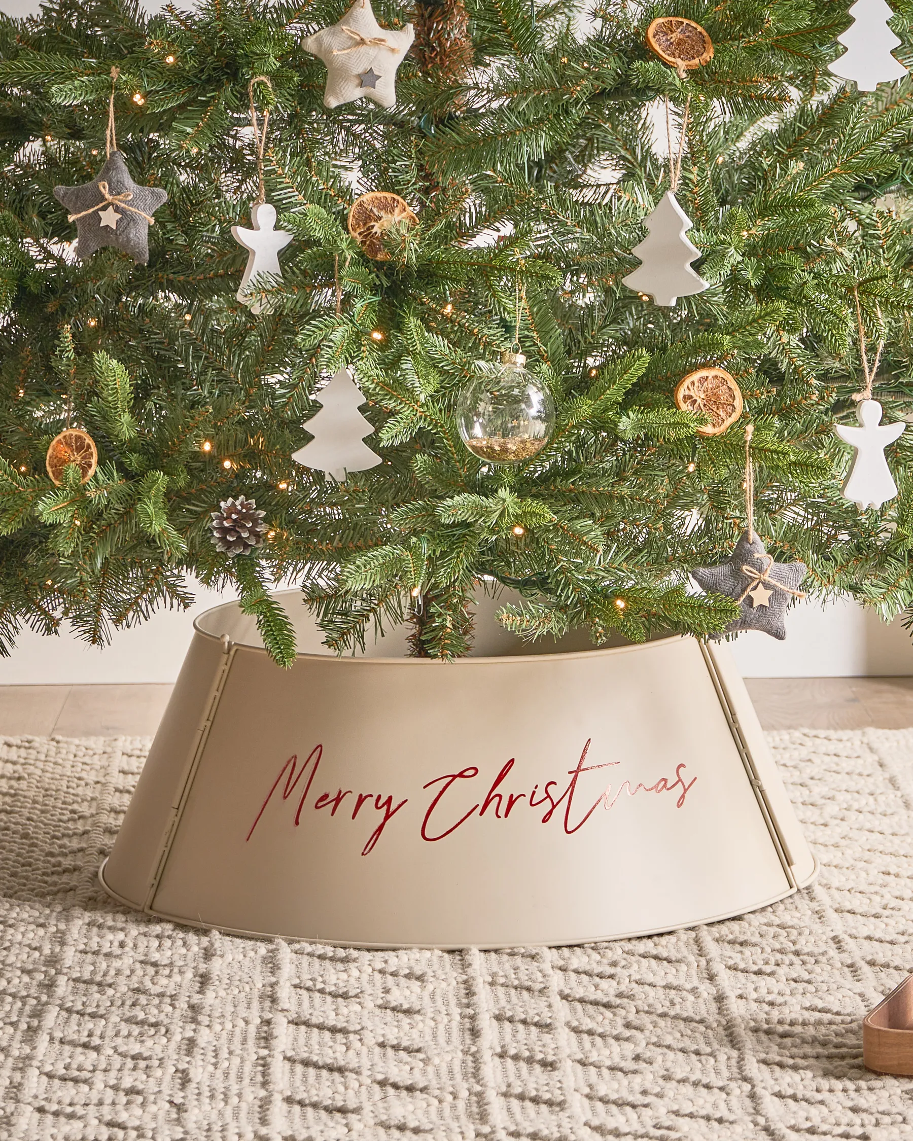 Christmas Tree Collar IMATRA 65 cm Iron Beige_1010649