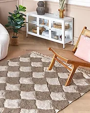 Rug SINOP Beige 140 x 200 cm Cotton_1178486