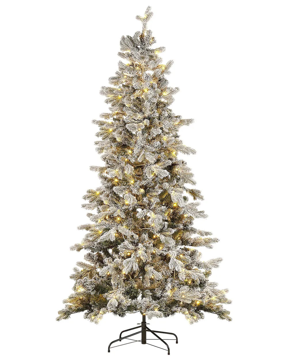 Artificial Snowy Christmas Tree LED TATLOW 210 cm Green