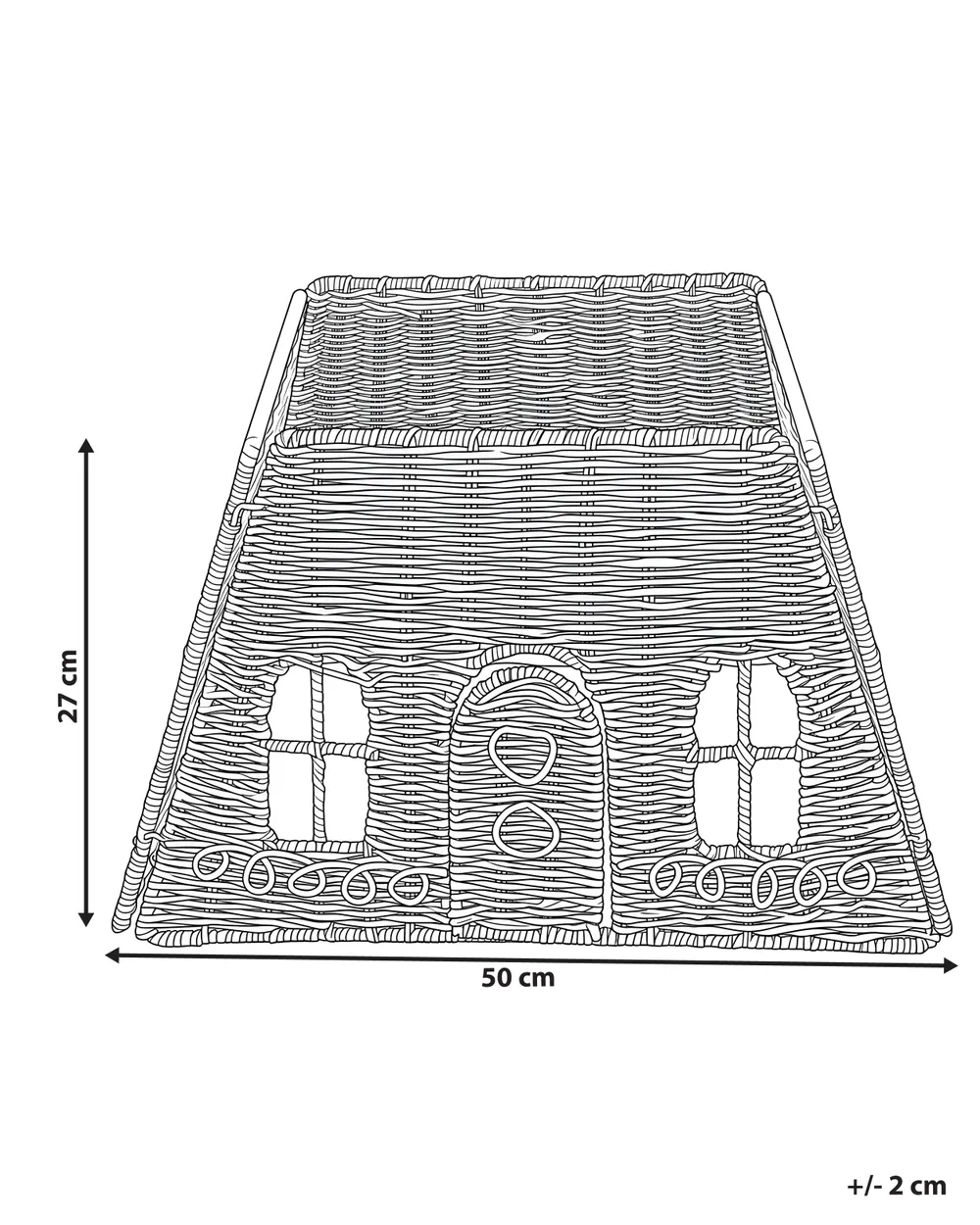 Kuusenjalan suojus HALLUOTO 50 cm Luonnonväri_1173561