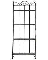 Hyllykkö ISERNIA 61 cm 155 cm Metalli Musta_791364