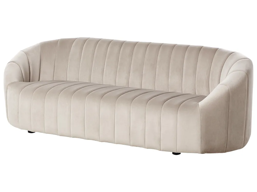 Sofa 3 Seater MALUNG Velvet Beige_966941