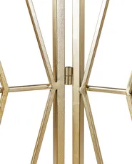 3 Panel Room Divider ASOLO 117 cm 170 cm Gold_936163
