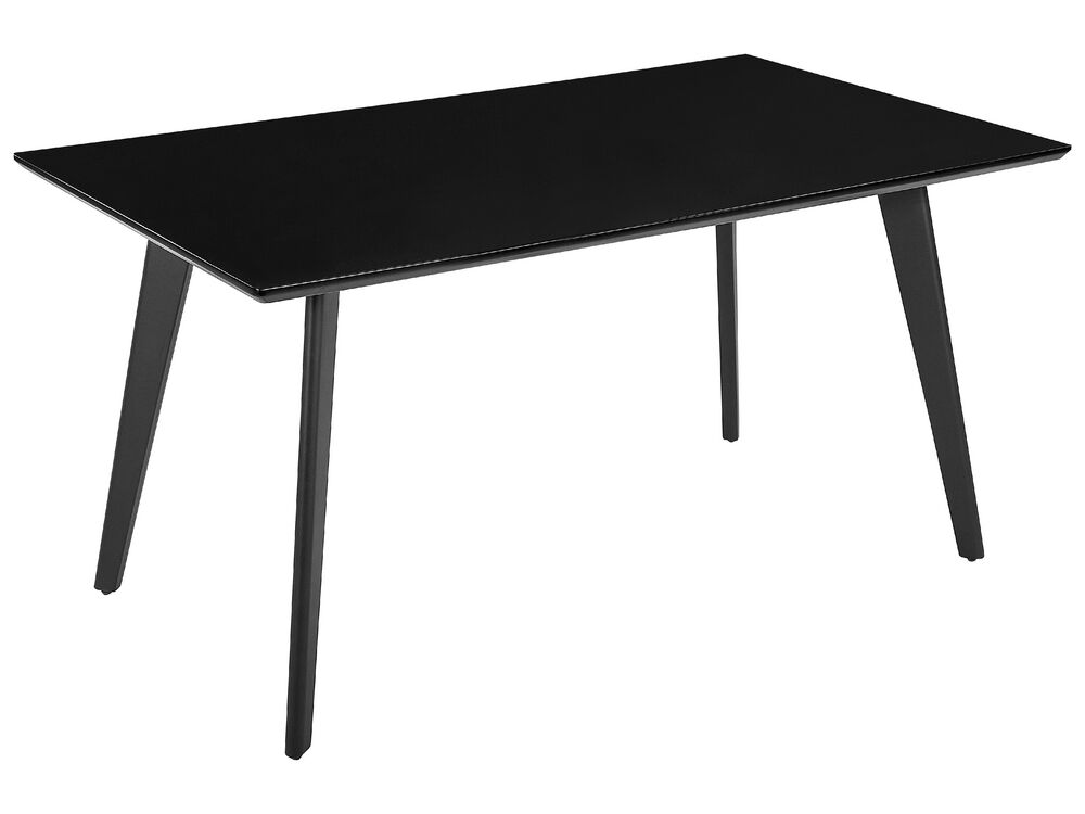 Dining Table DORCAS Black 150 cm 90 cm