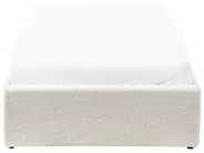 Säng med förvaring utan huvudgavel DINAN Bouclé Off-White 90 x 200 cm_903674