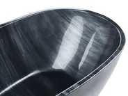 Fristående badkar RIOJA 1700 x 800 mm Svart marmor_809419