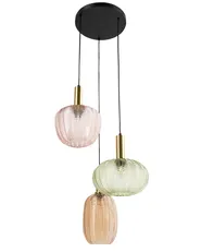 Pendant Lamp NJORO Glass Multicolour_1029320