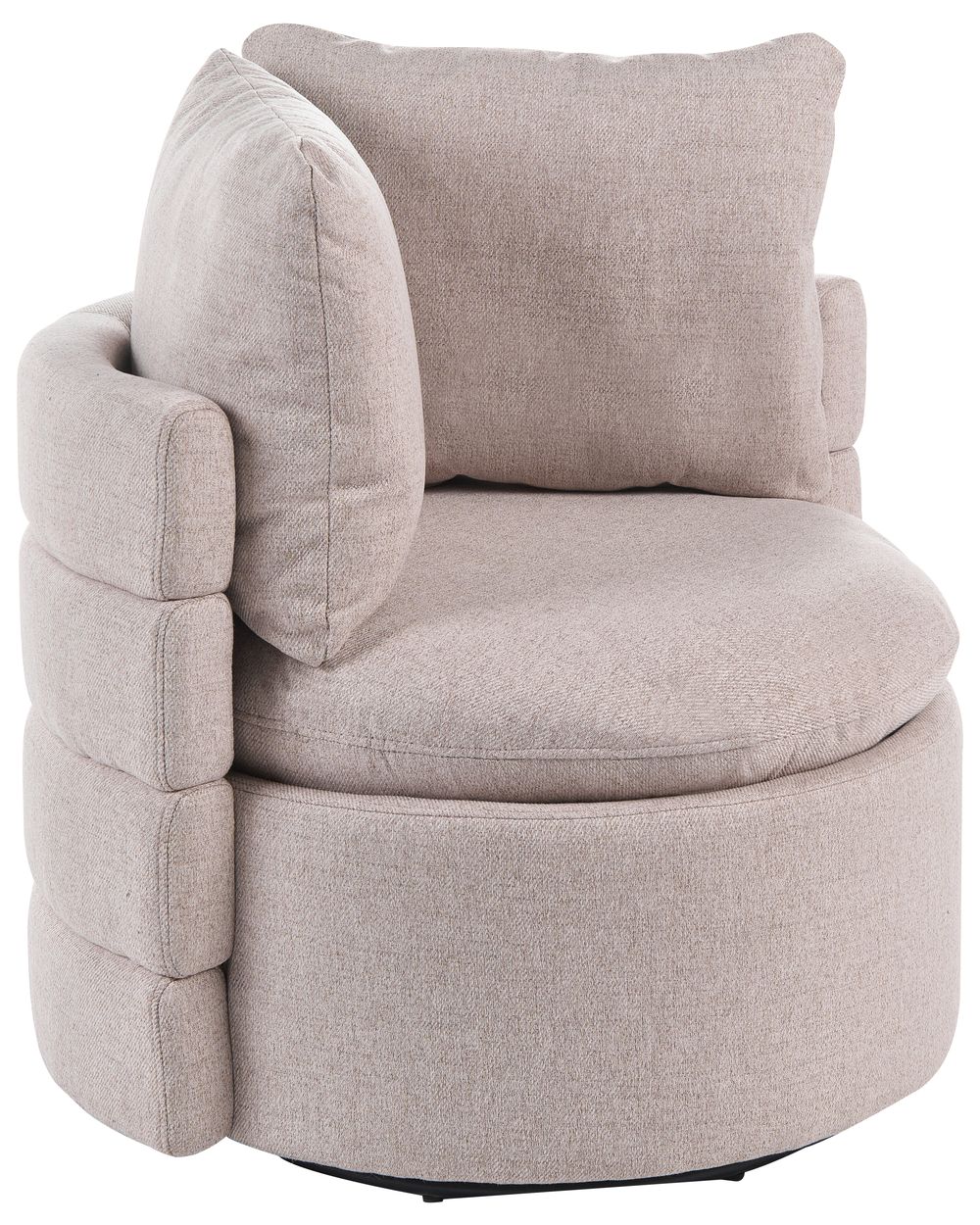 Svingbar lenestol RANDERS Med oppbevaring Beige