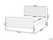 Bed Pine Wood GONFARON 140 x 200 cm (EU Double) Light Brown_977113