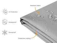 Rain Cover CHUVA 69 cm 53 cm 157 cm Grey_929845