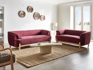 Soffa 2-sits ALNOR Chenille Vinröd_1019102