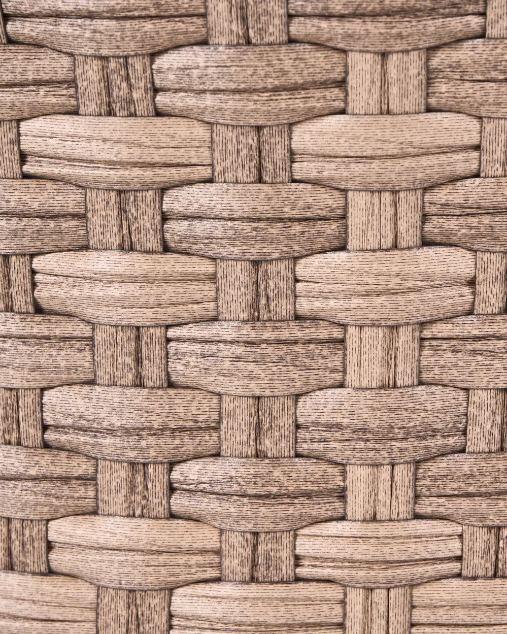 Garden Armchair with Ottoman ARCILLE PE Rattan Brown_1082758