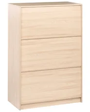 3 Tier Bookcase ZEHNA 117 cm Light Brown_1026500