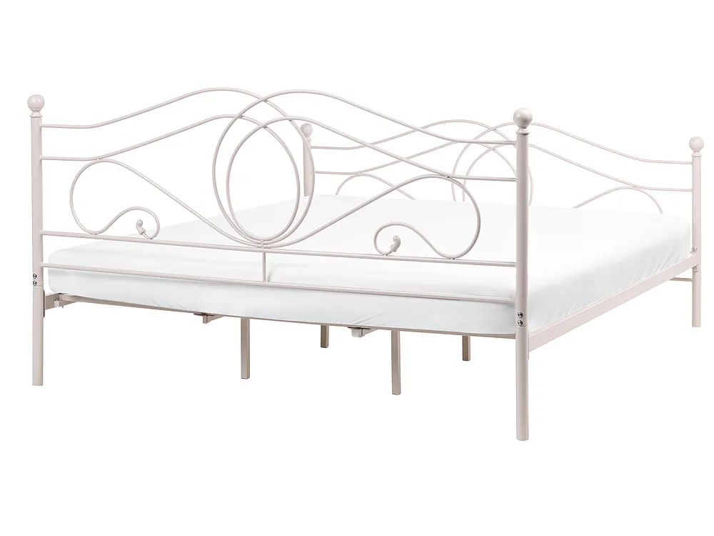 Sänky Metalli LYRA 180 x 200 cm Vaaleanbeige_1162044