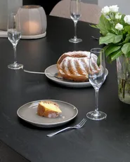 Set med 4 assietter COSTMARY Stengods Grå_973888