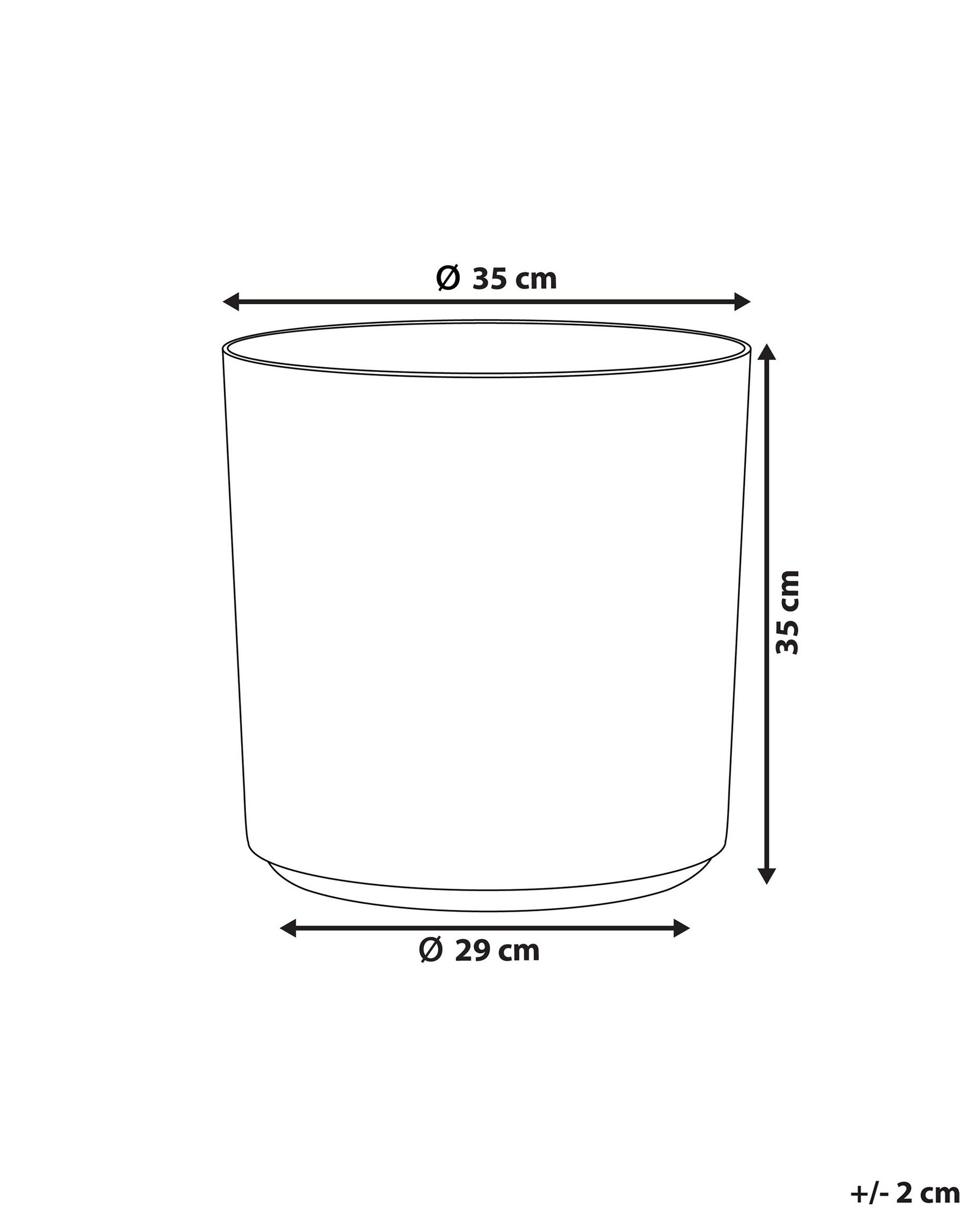 Plant Pot VAGIA 35 cm Grey_761209