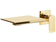 Wall Mounted Basin Mixer Tap APONWAO Brass Gold_986793
