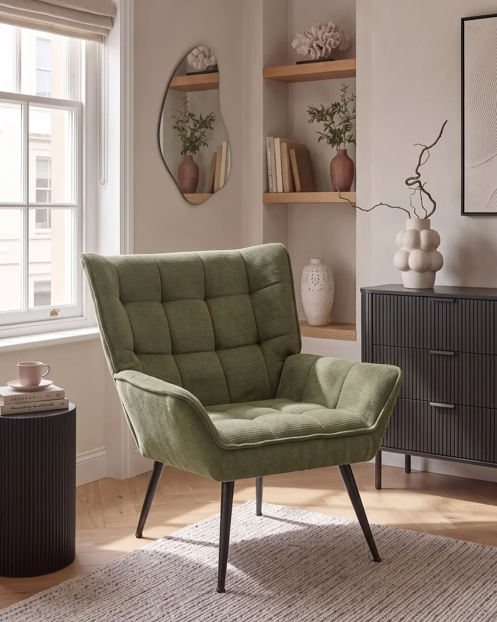 Armchair BELLINGMO Fabric Green