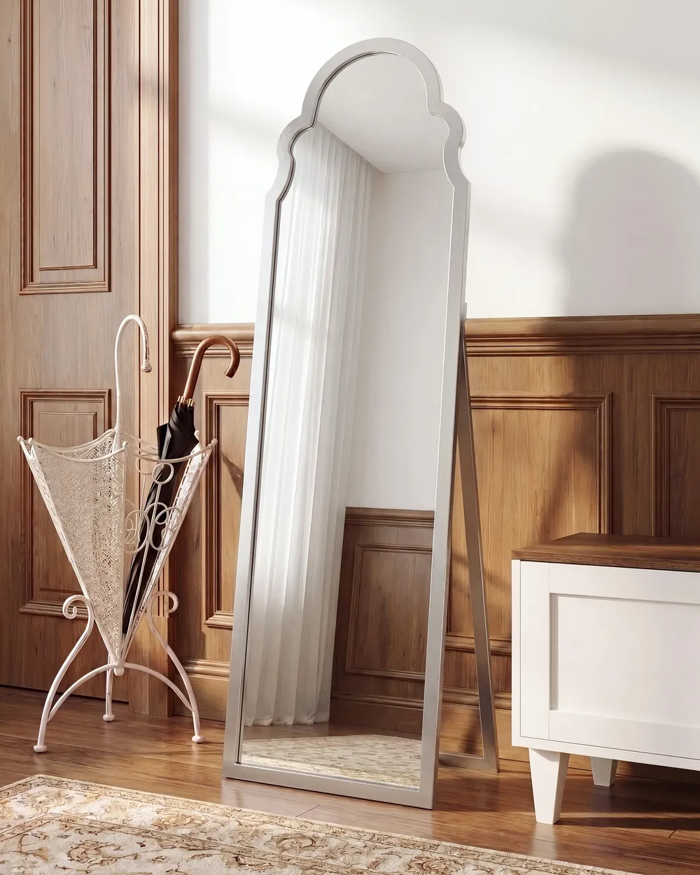 Standing Mirror CHATILLON 150 cm Silver