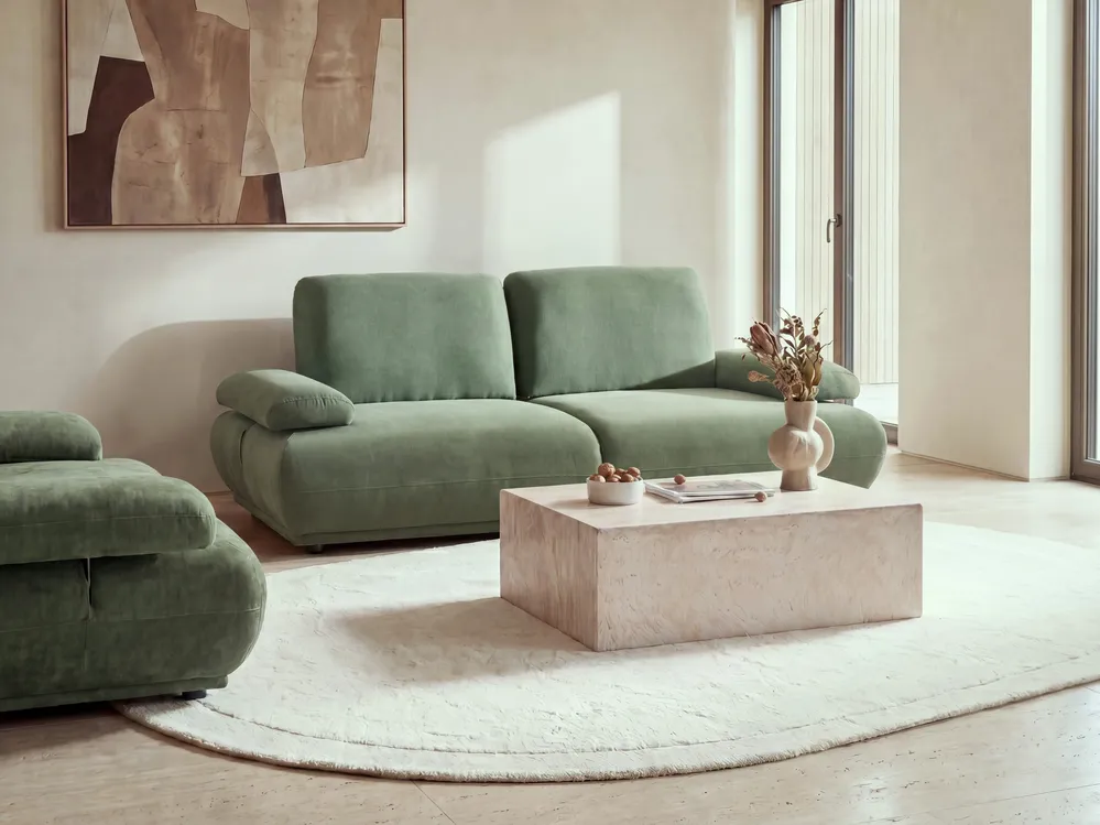 Sofa 3 Seater NACKA Light Green