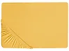 Muotoonommeltu lakana JANBU 90 x 200 cm Puuvilla Sinapinkeltainen