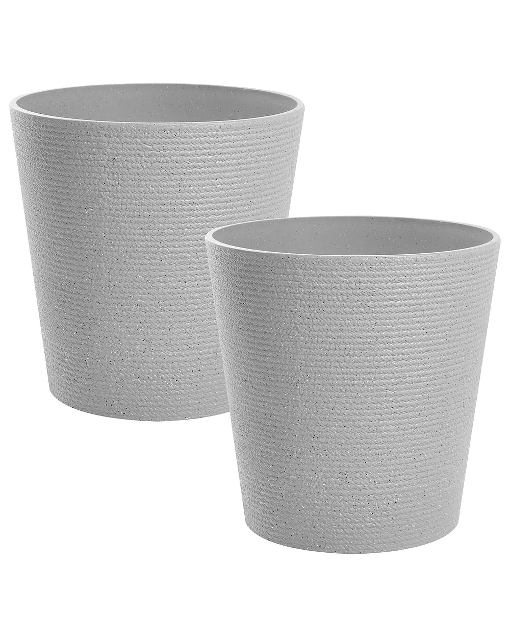 Set of 2 Plant Pots ARMERIA 50 cm Grey