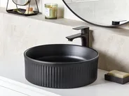 Countertop Basin GELDO ⌀ 370 mm Ceramic Black_922368