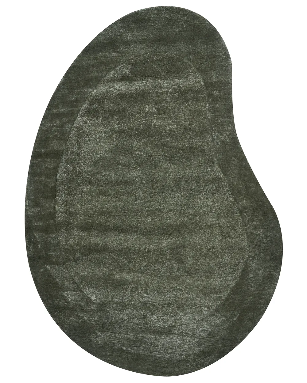Rug MASSO Dark Green 160 x 230 cm Viscose