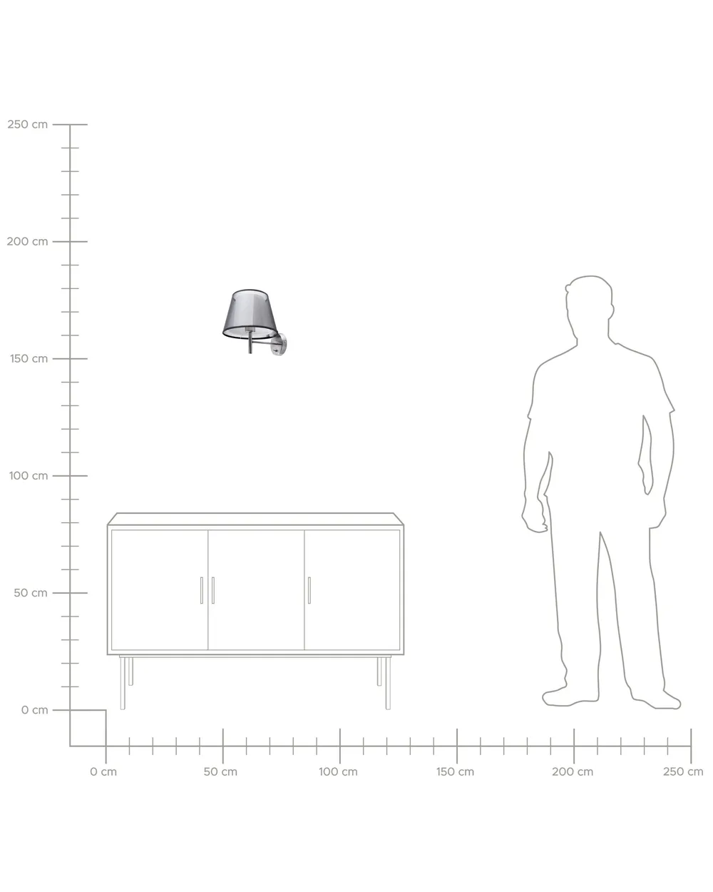 Wall Lamp Ceiling Lamp COLUMBIA Metal Silver_726897
