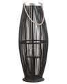 Lantern TAHITI 72 cm Bamboo Black