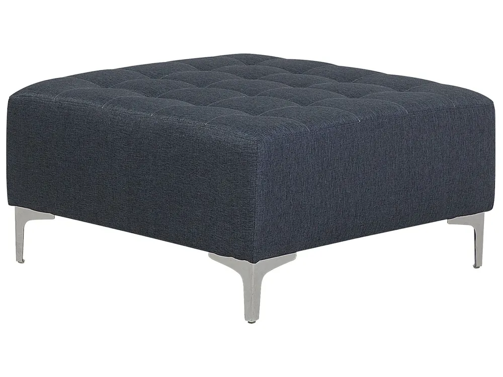 Ottoman ABERDEEN Fabric Dark Grey